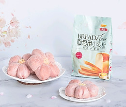 金龙鱼精英烘焙大师赛，美美的樱花面包你爱不爱的做法