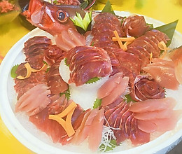 深海紫鲷（台海红包石）刺身的做法