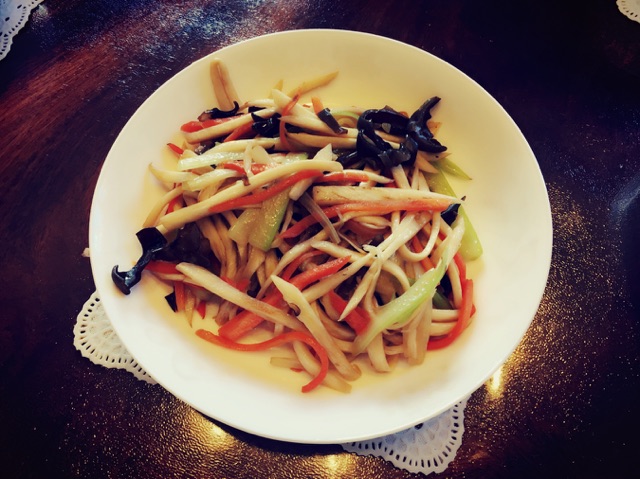 素炒茭白#金龙鱼外婆乡小榨菜籽油#的做法图解7