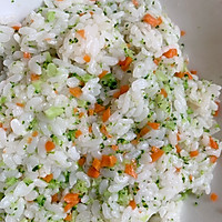 #换着花样吃早餐#早餐健康吃-蔬菜米饭团的做法图解4