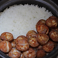 腊肠煲仔饭的做法图解4