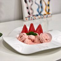 #夏日开胃餐#吃不胖的西瓜冰淇淋夏日清凉食谱的做法图解6