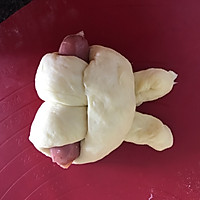 呆萌小兔面包--六一节礼物#一机多能 一席饪选#的做法图解13