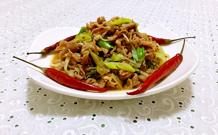 葱爆孜然羊肉的做法图解8