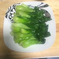 蚝油小青菜、艺名（热带雨林）的做法图解4