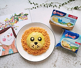 #安佳儿童创意料理#萌狮蛋包饭的做法