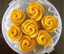 黄玫瑰奶香红薯馒头的做法