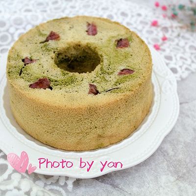 樱花云石糯米椰浆戚风蛋糕