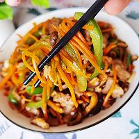 肉片炒时蔬的做法图解3
