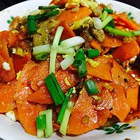 经典小菜-肉末蛋炒胡萝卜的做法图解5