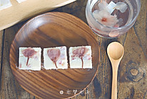 樱花蔓越莓椰奶糕的做法