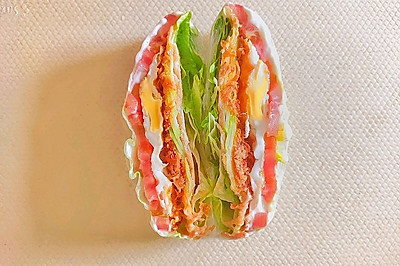低脂蔬菜三明治