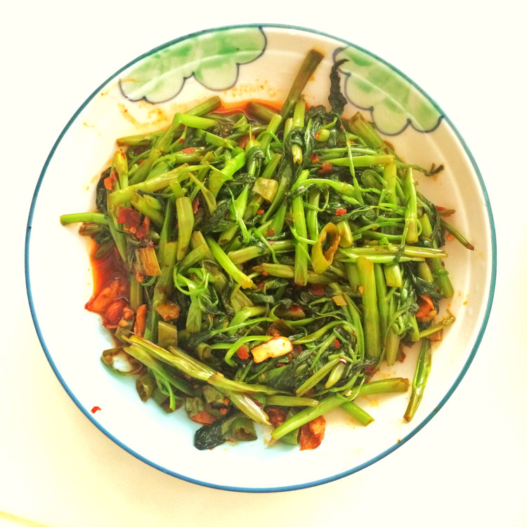 辣炒空心菜的做法