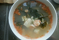 虾仁豆腐海带汤（快手菜）的做法