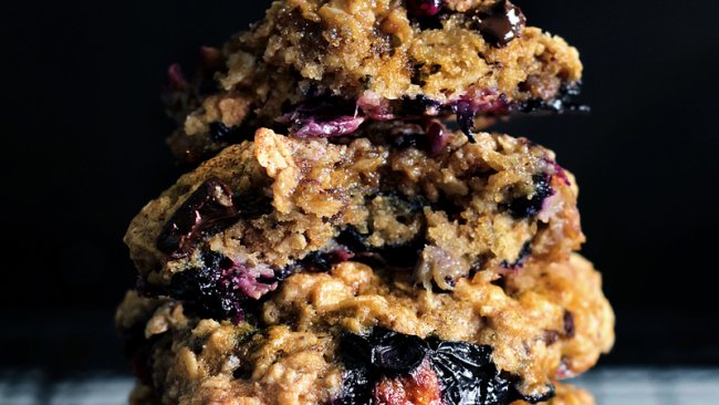 『颓废＆丰盛』蓝莓燕麦饼干| 布朗尼蛋糕口感的做法