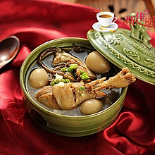 茶树菇鹌鹑蛋土鸡汤