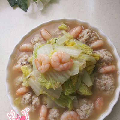 虾仁丸子娃娃汤菜