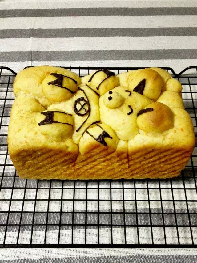胡萝卜吐司（麦兜造型）#1%的最嗨烘焙#的做法图解15