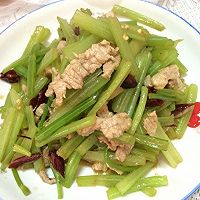 芹菜炒猪肉的做法图解5