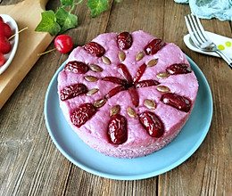 #橄榄中国味 感恩添美味#松软可口，颜色惊艳的紫薯发糕的做法