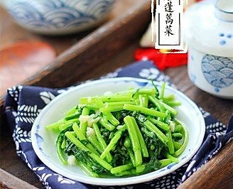 蒜蓉蓬蒿菜】清淡的美味~