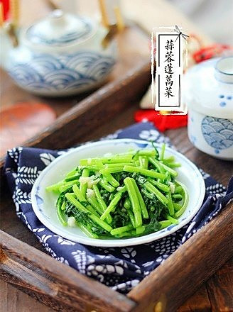 蒜蓉蓬蒿菜】清淡的美味~的做法