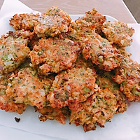 #换着花样吃早餐#西兰花鸡肉煎饼的做法图解7