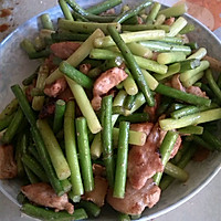 蒜苔炒肉片的做法图解6
