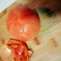 番茄蛋花汤 无油版的做法图解2