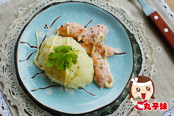 减肥也能吃的美味—日式蟹子酱虾尖土豆沙拉的做法
