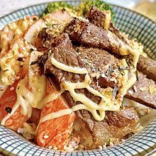 #美味开学季#炙烤牛排盖饭
