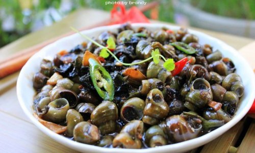 紫苏豉酱炒石螺的做法