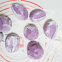 #憋在家里吃什么#紫薯贝壳馒头的做法图解4