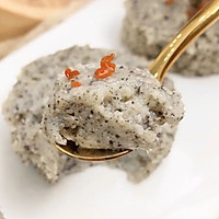 黑芝麻山药蒸糕的做法图解9