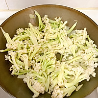 家常清炒青梗菜花的做法图解3