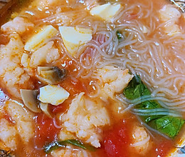 番茄虾滑汤的做法