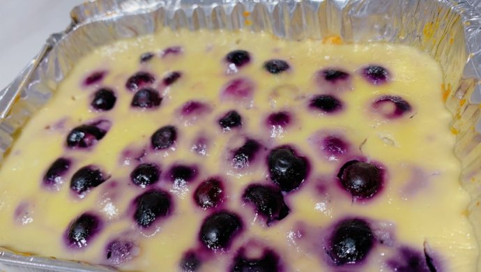 爆浆燕麦红薯蓝莓派—减肥期间也能吃的甜品，无糖低脂健康好吃！