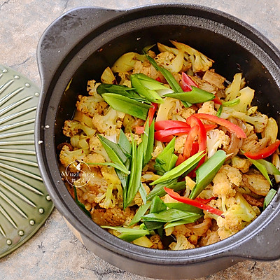 干锅菜花，下饭一流