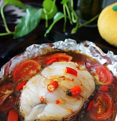 番茄酿鳕鱼