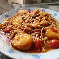 #餐桌上的春日限定#茄汁玉子豆腐的做法图解13