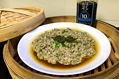 紫苏蒸肉饼