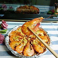#肉食者联盟#蒜香粉丝烤鲜虾的做法图解6