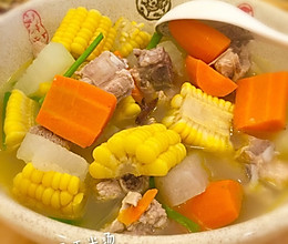 夏日养生清肠的好选择-鲍汁排骨玉米汤的做法