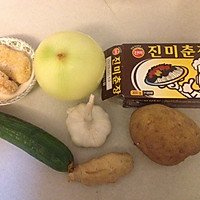 韩国炸酱面（素版）的做法图解1