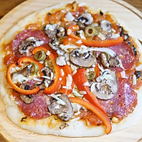 意式萨米拉香肠披萨的做法图解8