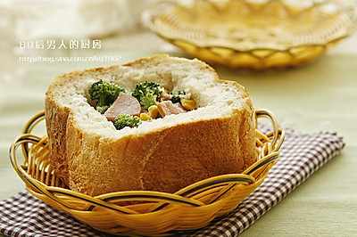 奶油玉米面包盒