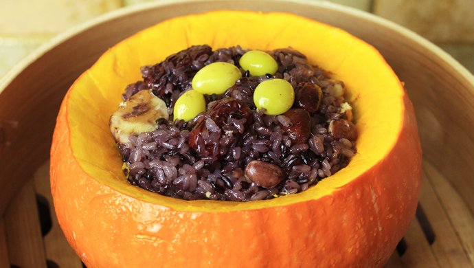 韩式南瓜黏米饭