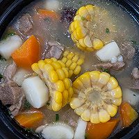玉米胡萝卜山药羊肉汤的做法图解8