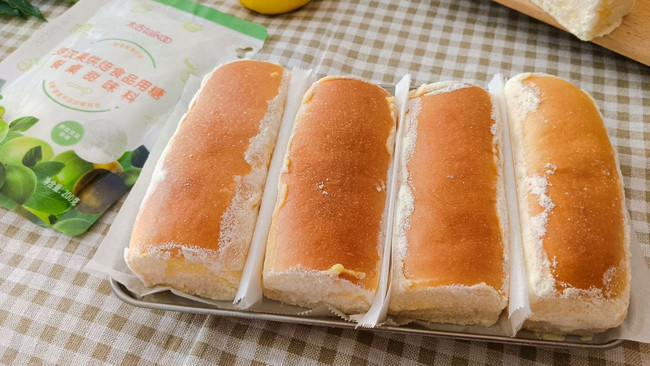 低糖低热量柠檬卡仕达酱面包的做法
