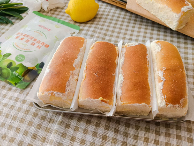 低糖低热量柠檬卡仕达酱面包的做法